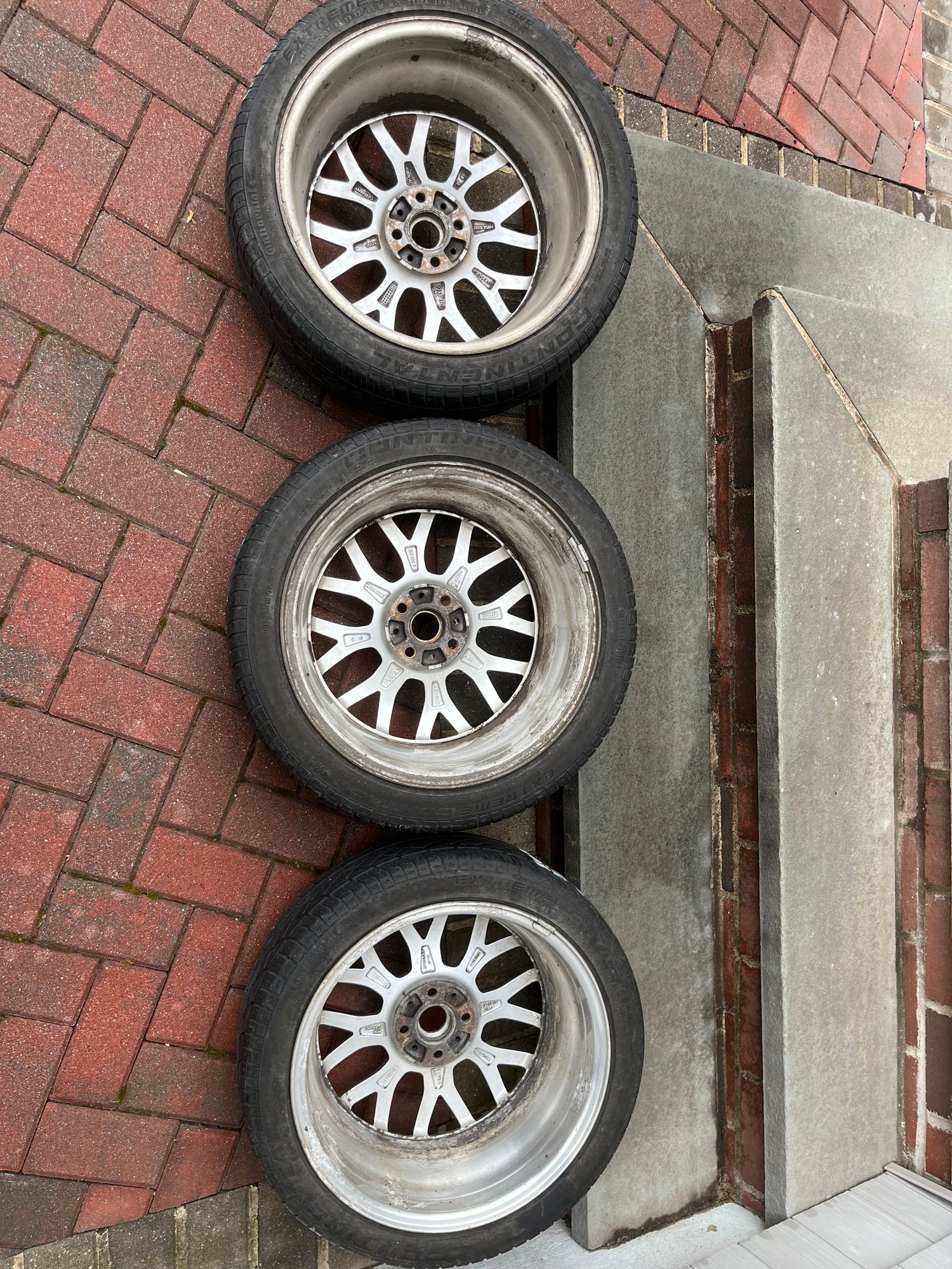 Wheels and Tires/Axles - “FS”: (3) silver R90 wheels - Used - 0  All Models - Nassau County, NY 11040, United States