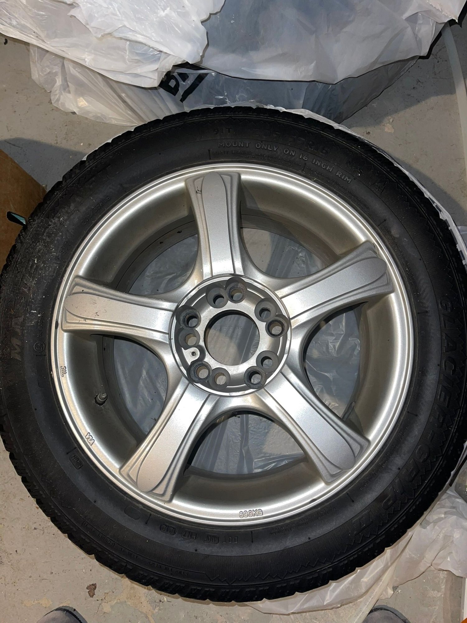 Wheels and Tires/Axles - 16 inch HD tuning rims & master craft Glacier Grip 2 snow tire set - Used - 0  All Models - New Windsor, NY 12553, United States