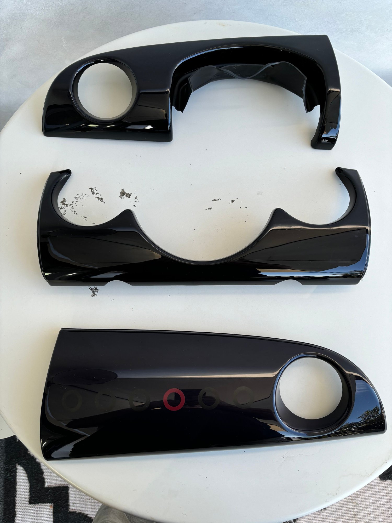 Interior/Upholstery - GENUINE MINI Interior Trim Kit Piano Black SEVEN 3-Piece Dash (FREE SHIPPING) - Used - 2004 to 2008 Mini Cooper - Cedar Park, TX 78641, United States