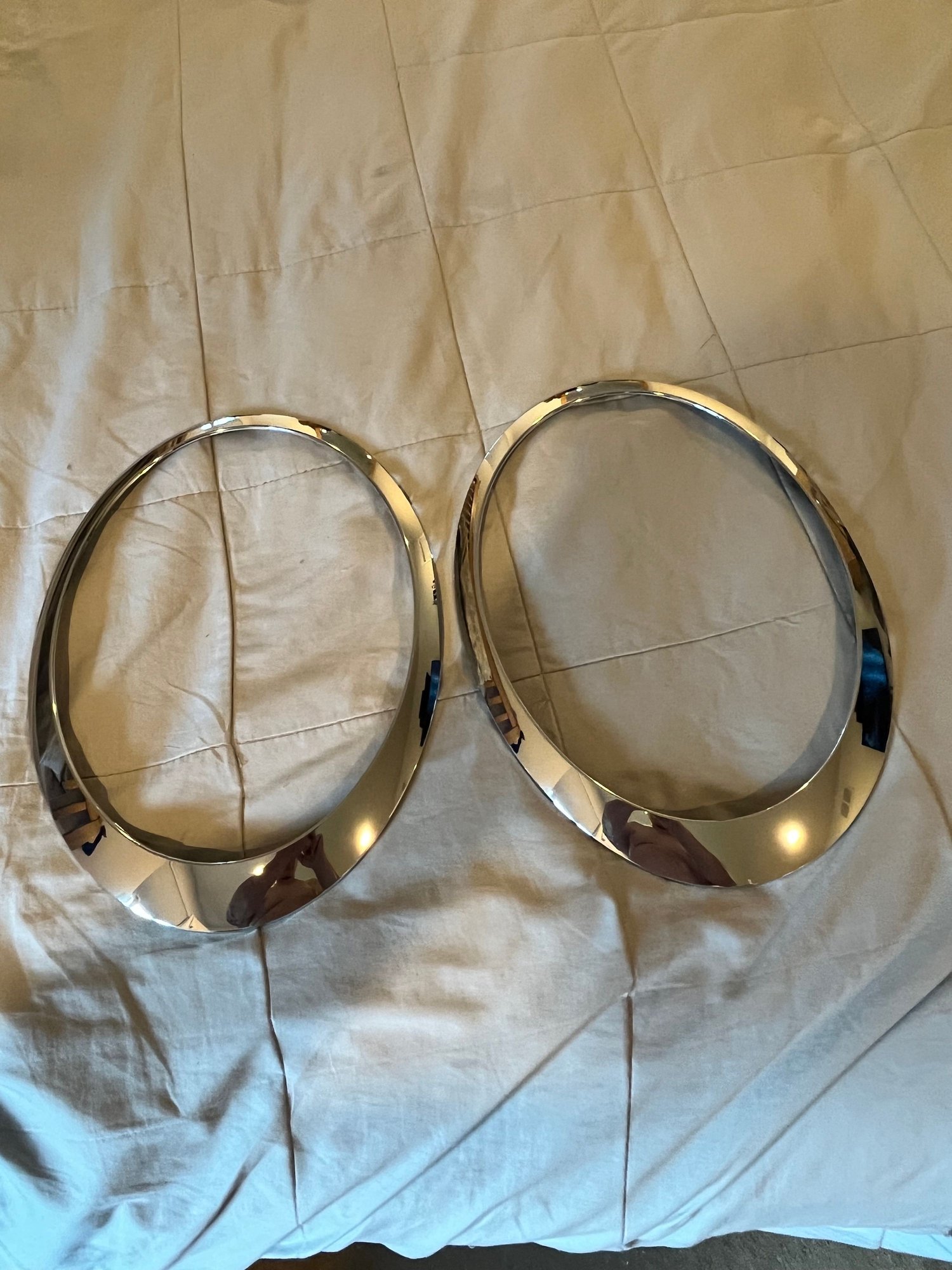 Lights - Chrome head light bezels front & rear - New - 2005 to 2015 Mini R56: "Mk II" Mini Hatch/Hardtop range - White Plains, NY 10530, United States