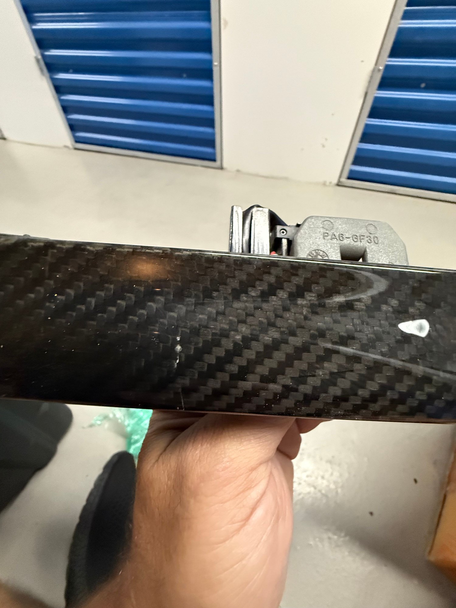 Exterior Body Parts - Carbon fiber boot handle R52/53 - Used - 2002 to 2008 Mini R53: "Mk I" Mini Cooper S - Hollywood, FL 33019, United States