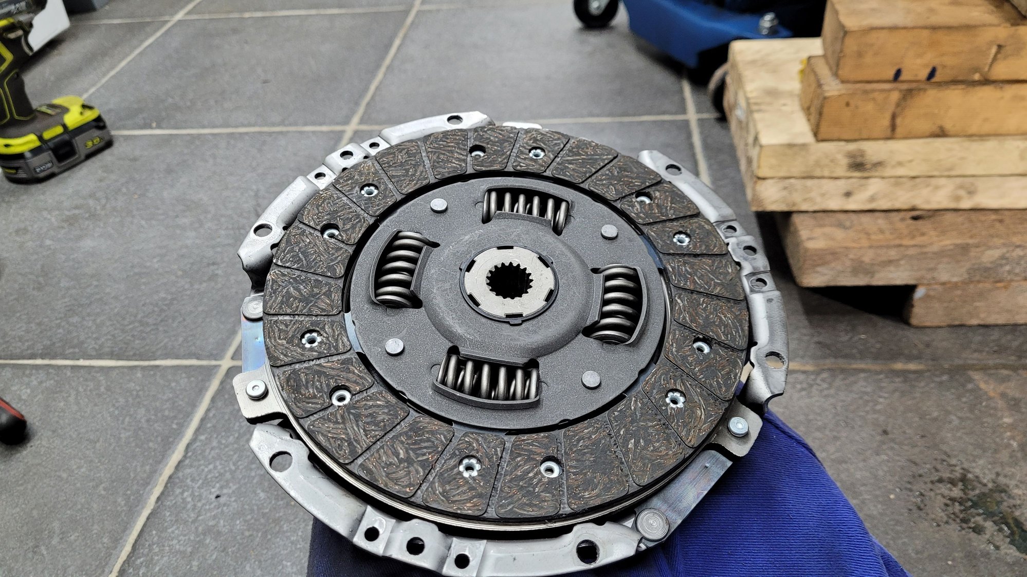 Clutch disc was not put in backwards