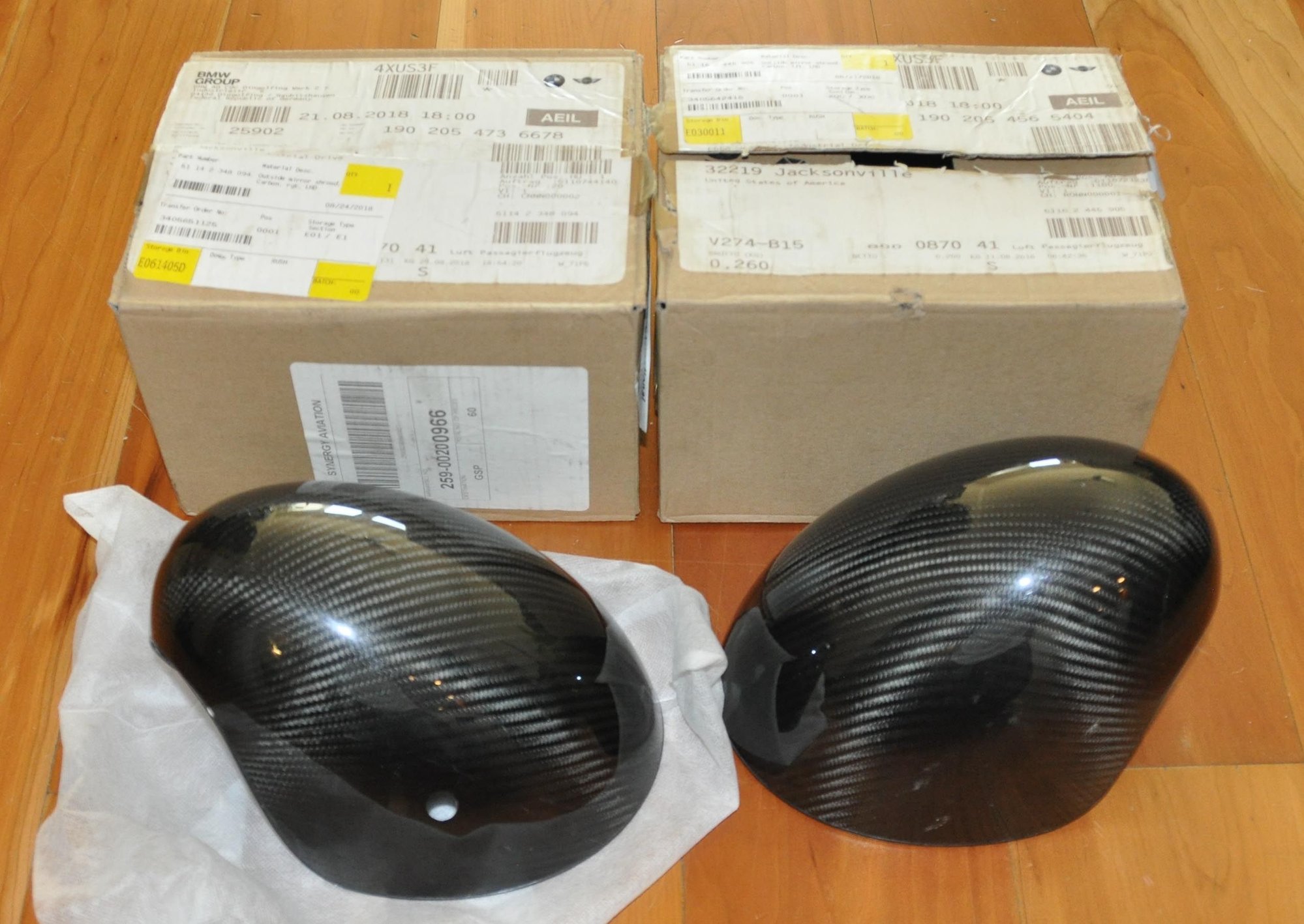 Exterior Body Parts - OEN / Genuine MINI/BMW Carbon Fiber Mirror Caps - Used - 2015 to 2019 Mini F56: Mini Hatch/Hardtop - Altamonte Springs, FL 32701, United States