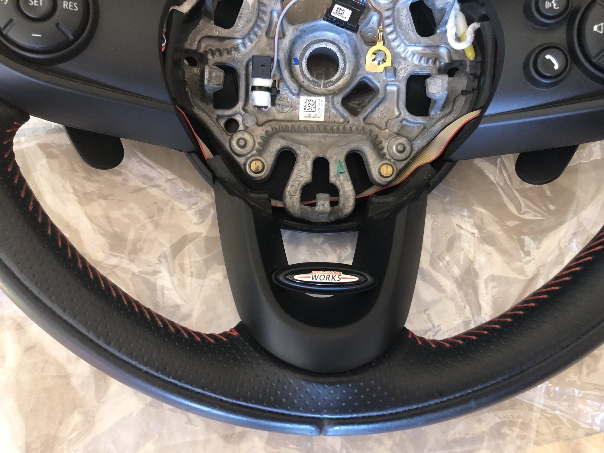 2015 Mini F56: Mini Hatch/Hardtop - Mini Cooper JCW Steering wheel with paddle shifters - Interior/Upholstery - $440 - Brooklyn, NY 11217, United States