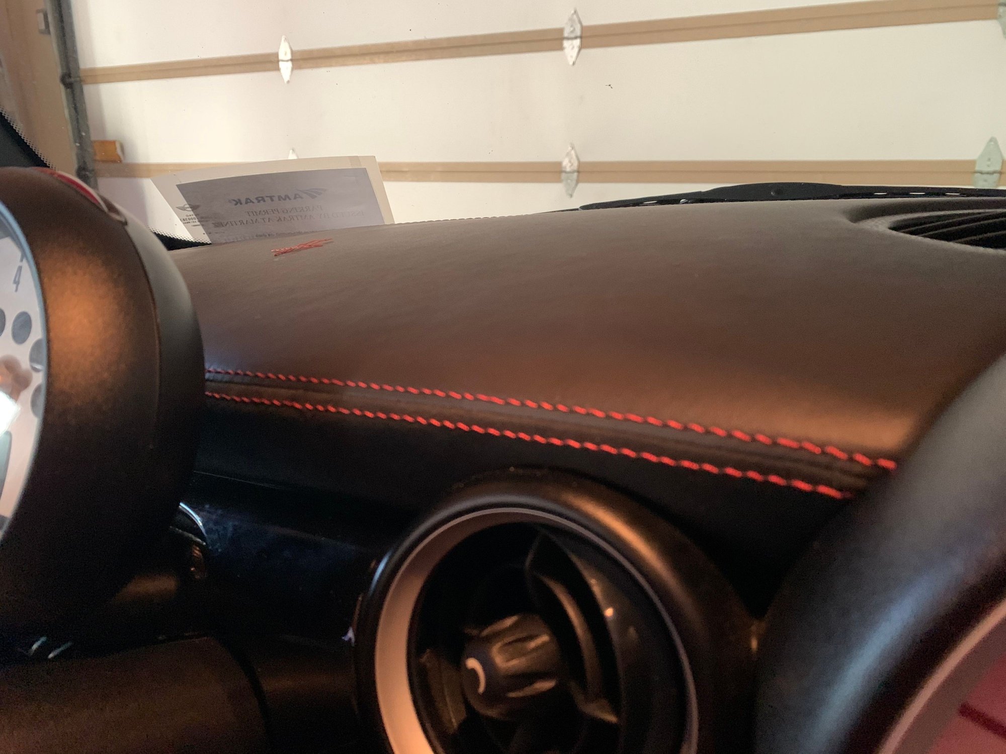 Interior/Exterior Dye stitching from black to red? North American