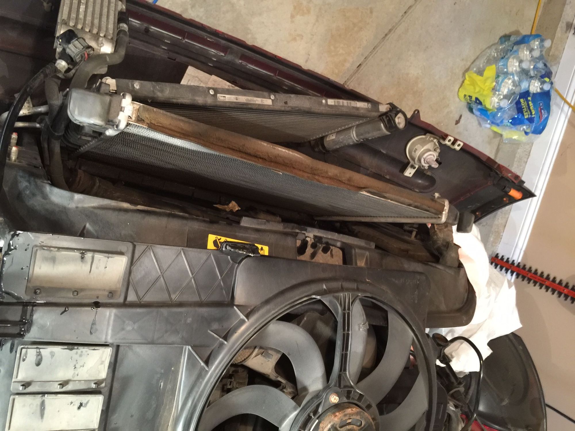 How to test radiator fan low speed without removing North American