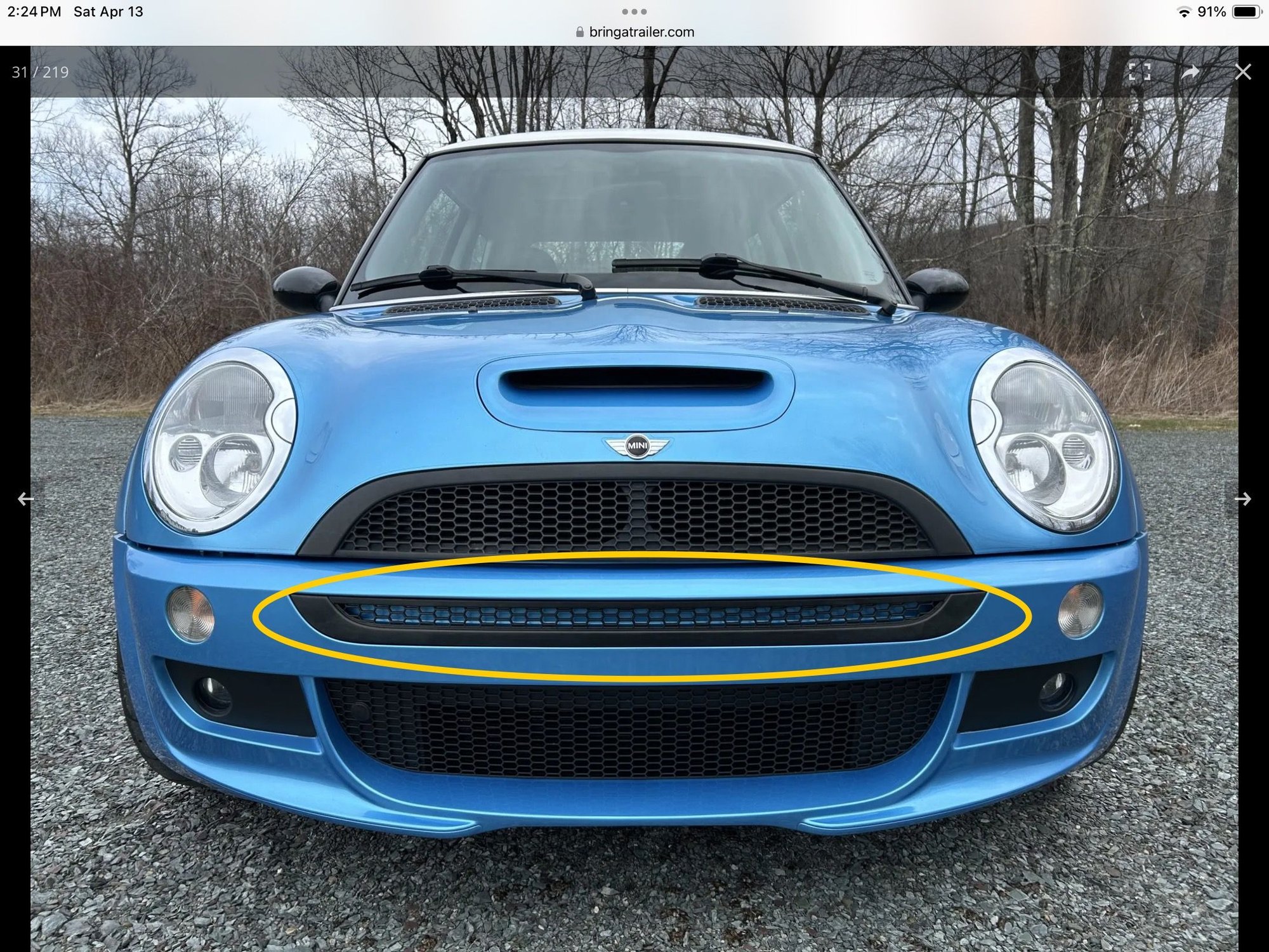 Exterior Body Parts - Aero upper bumper grill (OEM) (NLA) - Used - All Years  All Models - All Years  All Models - Brockton, MA 02302, United States