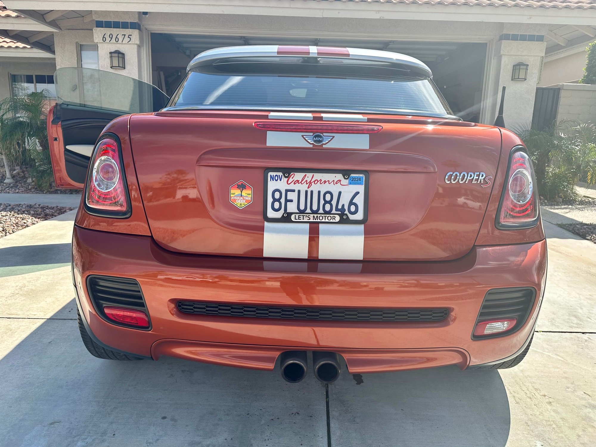 2013 Mini R58: Coupe - 2013 Mini Cooper Coupe S (1 owner- me) - Used - VIN WMWSX3C57DT408803 - 81,000 Miles - 4 cyl - 2WD - Manual - Coupe - Orange - Cathedral City, CA 92234, United States