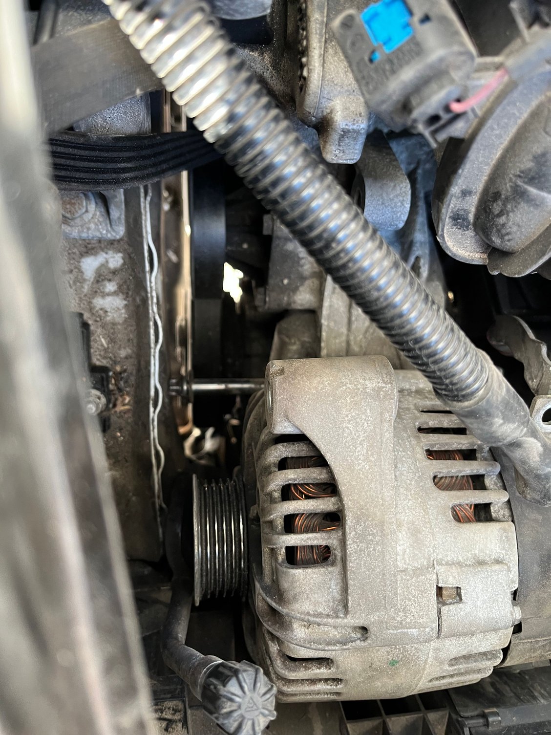 alternator and frame 