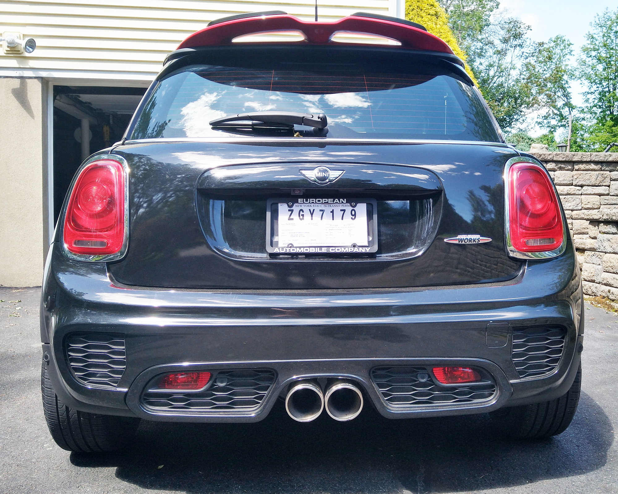 JCW 2015 F56 JCW Pro Splitters Rear with Mud Flaps before after - North ...