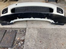 Under side of front bumper 