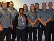 Me (far left) with my platoon at my retirement party. 32 total years of service (28 contiguous) at the Salem County, NJ 9-1-1 center.