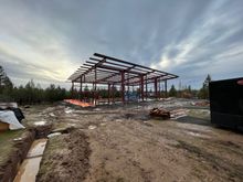 We are close to framing up the four window openings. There are two more above the one on this end. The overhangs of the roof easily add 50% of cost because they are labor intensive to erect, and add greatly to the structural loads.