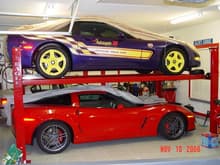 garage with Z06 and snake 049