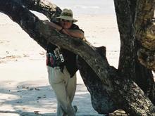 Lee on the shore of the Coral Sea north Queensland Australia