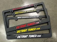 MINI Cooper License Plate Frames