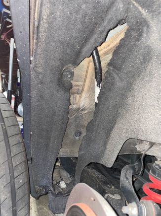 Tire slag damage