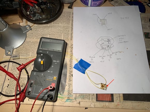 I have the three connections wired up with flying leads - +5V, GND, and pressure output