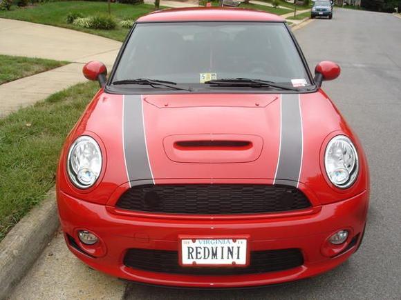 Red Mini wit Stripes