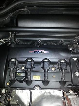 JCW (GP2) engine emblem