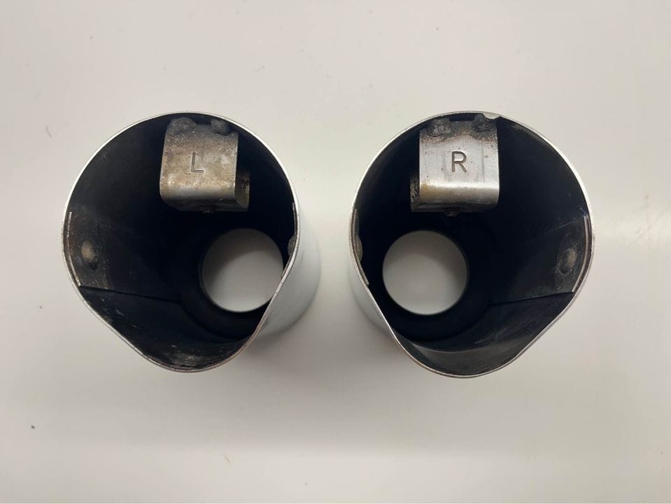 Engine - Exhaust - Mini R53 Factory Sport Exhaust Tips - Part# 82120410150 - Used - 2002 to 2006 Mini R53: "Mk I" Mini Cooper S - Belle Plaine, MN 56011, United States