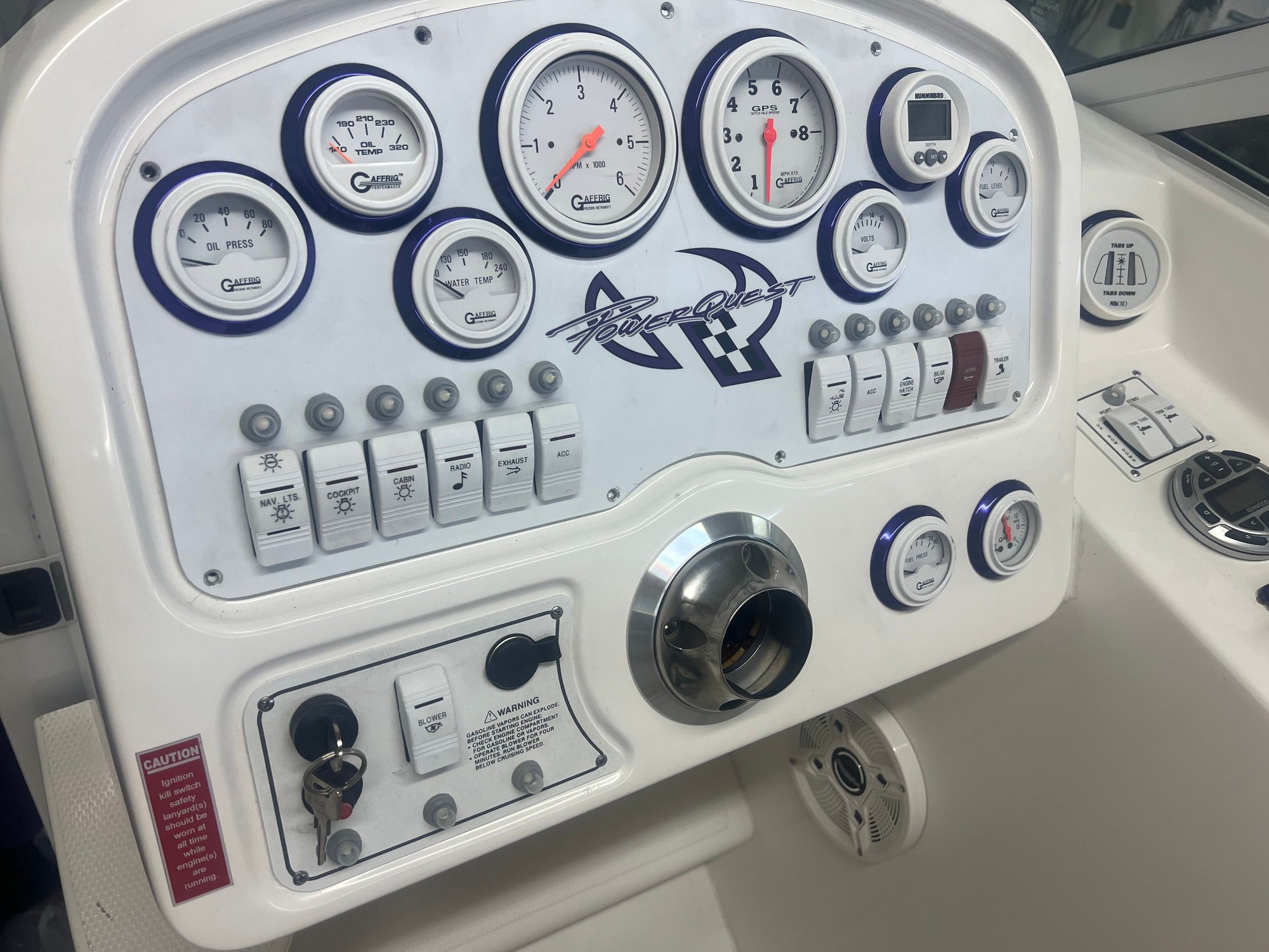 Test fit for bezel to cover old helm mounting holes.