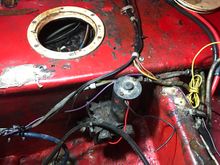 Old fuel pump still there 