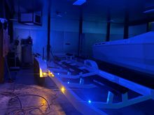 Trailer is all wired. Underwater lights are bright !