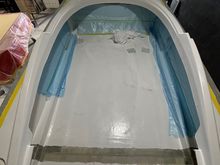 The finish work for the cockpit is starting to fix the seam and fix the flat panels we added to the sides from removing the storage boxes.
