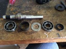 Shaft assembly taken apart