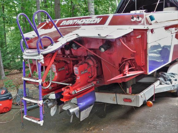 The wood used on the transom is worth more than the boat.  