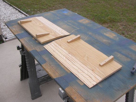 all i did was roll on epoxy, they get screwed down and seadek goes on top