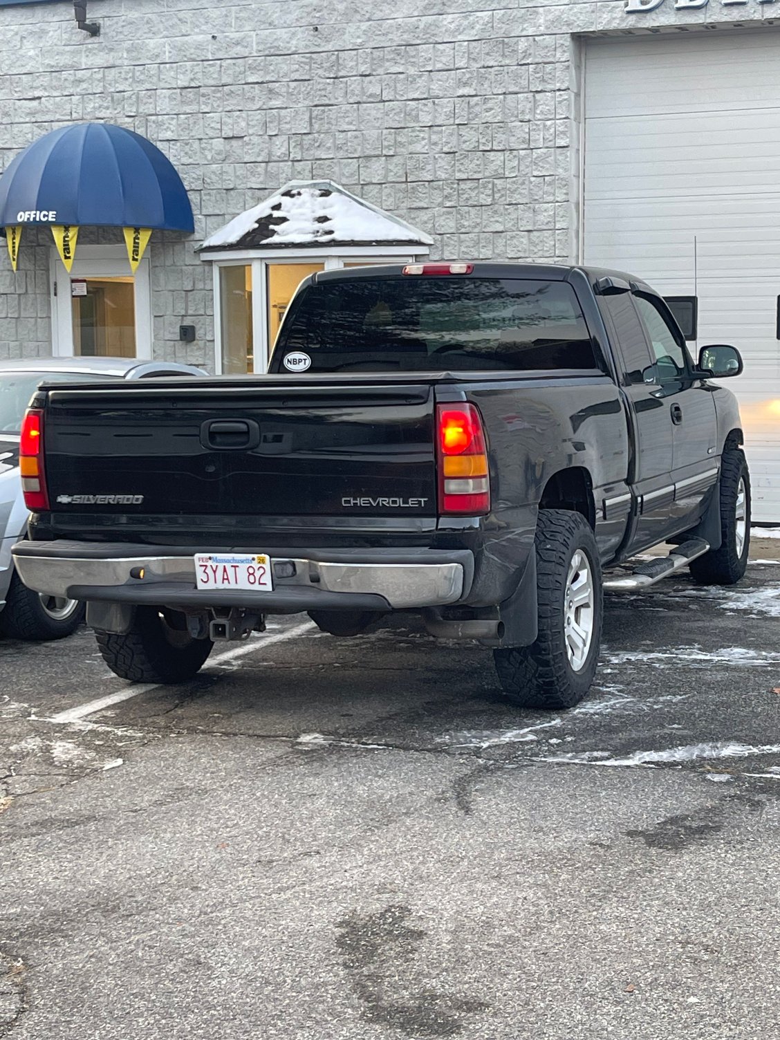 Jacked up rear ?