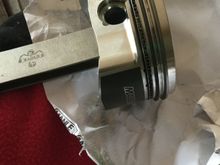 Had the machine shop put the rods on the piston only to later find out they had numbered them all wrong
