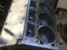 Pistons and valley cover installed....