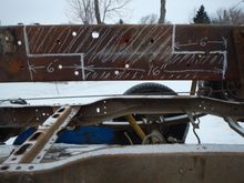 What to cut out of the 1983 chassis to get the wheel base