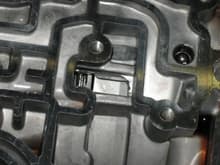 rear of case under valve body