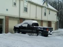 Snowy truck