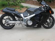 2002 Turbo Busa,  Carbon fiber wheels and gas tank,  Velocity stage 2 turbo, built motor.