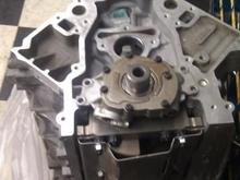 Studded mains, scat rods,stock crank and LS6 ported oil pump