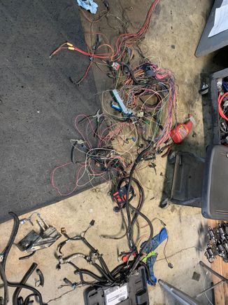 Ls harness getting gone through and extra stuff weeded out