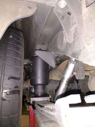 Plenty of clearance fully inflated