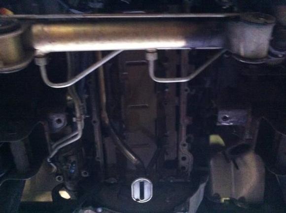 Oil pan removed