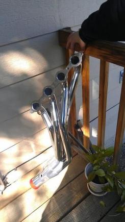 Long Tube headers prior to install