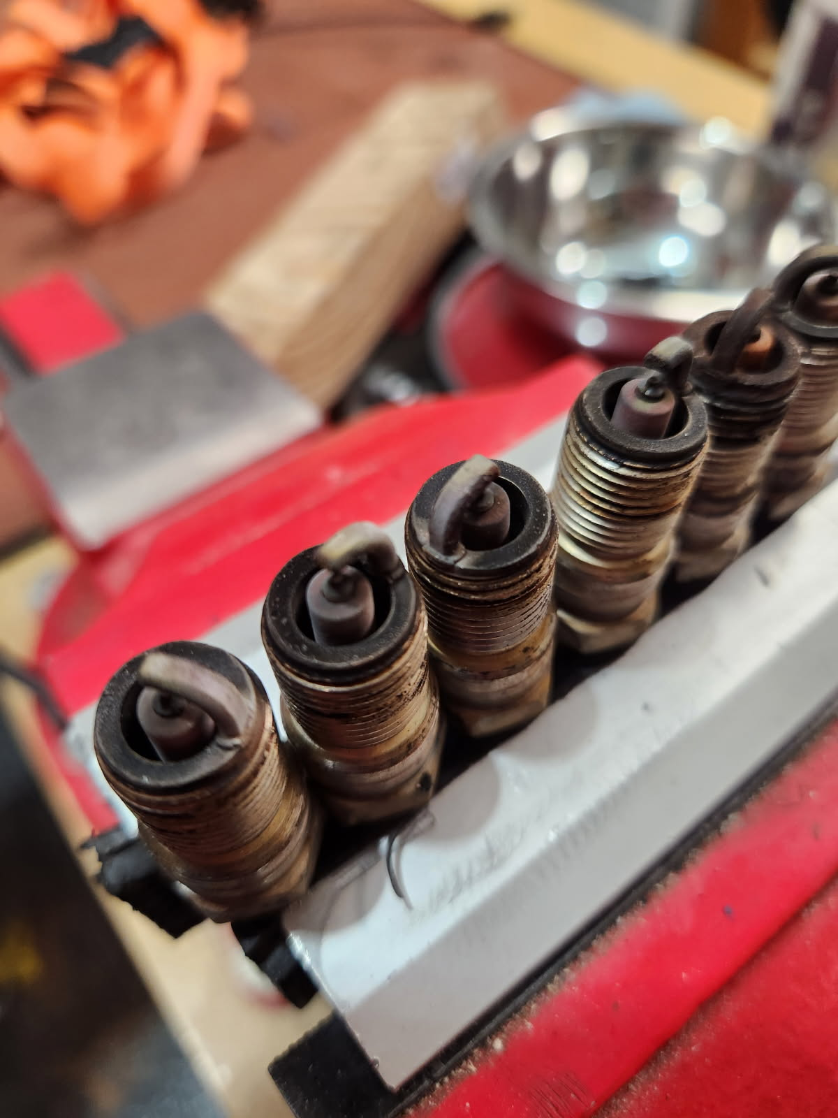 Left to right, 6 to 1