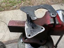 Got both parts bolted up and clamped it all together.
Made a strut to go between the parts, the heavy tack.