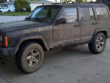 muddy jeep