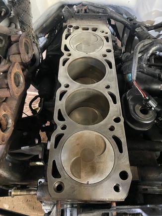 I cleaned as best as a guy who can’t drop the motor could 