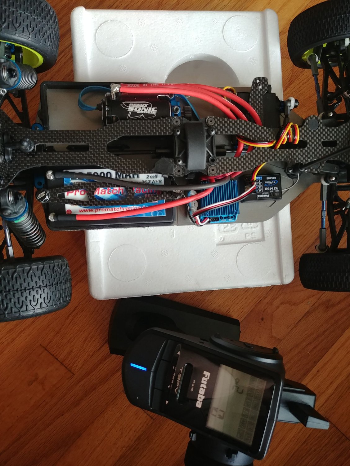 First time powering up new RC. Steering reversed. Goes full throttle