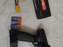 Controller,  batteries,  6000 mah 100c shorty lipo
W/XT90 connector
